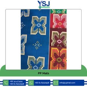 Elegantes alfombras tejidas de polipropileno PP 100% alfombras de plástico reciclado para exteriores disponibles para compradores mayoristas con tamaño personalizado - Product Image 3