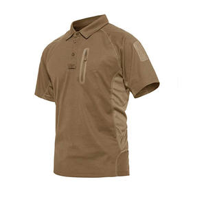 100% Poliéster Camisa táctica al aire libre Rip-Stop y Polo transpirable para hombres - Product Image 4
