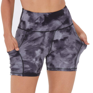 Short de Yoga de sport taille haute pour femme Sexy Biker Buttery Feel Seamless Respirant Fleece 100% Cotton Plus Size Board Shorts - Product Image 3