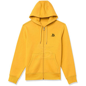 Nueva llegada Sudaderas con cremallera para hombre Estilo único 100% Algodón Transpirable y Patrón sólido para el invierno-Venta caliente - Product Image 1