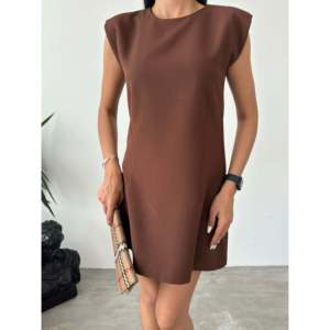 Minivestido Acolchado con Mangas Cortas y Material Transpirable, Cintura Natural - Product Image 3