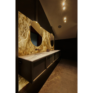 Custom Kitchen and Bathroom Vanity Tops Calacatta Quartz Natural Stone Countertops Carrara Calacata Hotel Project Prefab Cut - Product Image 1