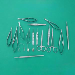 Ensemble d'instruments de microchirurgie oculaire de base de haute qualité, manuel, en acier inoxydable, kit d'instruments de microchirurgie ophtalmique - Product Image 4