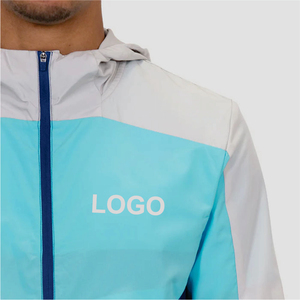 Veste bomber coupe-vent imperméable légère AeroFlex avec logo personnalisé, design avant à capuche rigide - Product Image 3