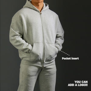 Luckpanther Fabricant de survêtements Athlète Ensemble survêtement avec fermeture éclair intégrale Sweat-shirt Pantalon de jogging Survêtement pour hommes Costumes de sport pour hommes - Product Image 3