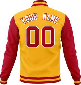 เสื้อแจ็กเก็ตบอมเบอร์แบบมีตัวอักษร OEM สำหรับใส่ไปวิทยาลัยและสปอร์ต - Product Image 3