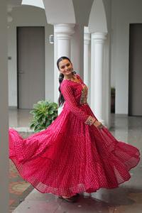 Boutique indienne robe de créateur exclusive fantaisie dernière robe de qualité supérieure tenue de fête ethnique vêtements de mariée exclusive la plus vendue - Product Image 3