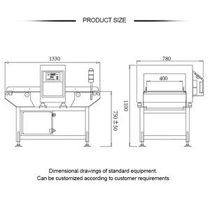 Détecteur de métaux industriel multifréquence pour convoyeurs alimentaires et de chaussures avec indice de protection IP68 et garantie de 3 ans - Product Image 4