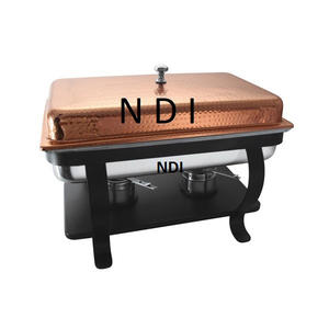 Shiny Polished Food Server Chafing DishWeddings Party Customized Chafing <b>Dish</b> With 2 Burner <b>Stand</b> Restaurant and Hotel Usage - Product Image 6