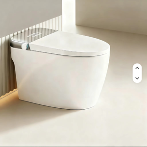 WC Intelligente Originale con Telecomando, Completamente Automatico, con Riscaldamento ad Acqua Ultravioletta, Limitazione Pressione Acqua, S-Trap Integrato, Montaggio a Parete - Product Image 1