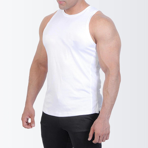 Débardeurs d'entraînement de fitness personnalisés pour hommes, grande taille, gilet à cordes, gymnastique musculaire, course à pied, vente en gros de polyester personnalisé pour - Product Image 4