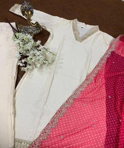 ชุดสلوار คามีซ แบบอินเดีย-ปากีสถาน สำเร็จรูปสำหรับผู้หญิง ผ้าโพลีเอสเตอร์ ตัดเย็บแล้ว ระบายอากาศได้ดี ยืดได้สี่ทิศทาง น้ำหนักเบา ดูสง่างาม - Product Image 6