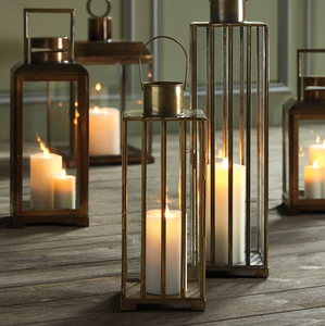 Luxury Decorative Antique Gold Custom Nordic <b>Candle</b> Glass <b>Lanterns</b> Handmade <b>Candle</b> <b>Lantern</b> for Christmas Home Decor - Product Image 2