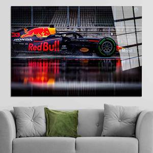 Impression sur toile Formule 1 : Décoration murale de voiture de F1 en verre trempé, ART EN VERRE TREMPÉ - Product Image 1
