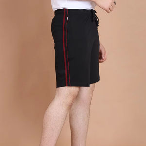 Pantalones cortos de algodón 100% con logotipo personalizado para hombre, ropa deportiva de entrenamiento, ejercicio, Fitness, pantalones cortos informales transpirables para hombre, yoga 2025 - Product Image 1