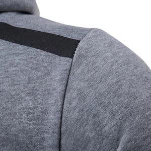 Sudadera con Capucha Unisex 100% Algodón, Personalizada, Gruesa, Cálida, de Forro Polar, Ecológica, Resistente al Viento, con Apliques Bordados, Ropa Deportiva de Invierno - Product Image 3