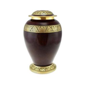 Urna de cremación con banda de hojas grabadas, urnas de regalo para ceremonia funeraria de alta calidad, suministros funerarios, urnas y tarros de recuerdo para cenizas para adultos - Product Image 3