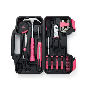 Valigetta Portautensili Rosa Myrva 20x10x15 con Chiusura a Cerniera, Fodera in Spugna EVA e Superficie Antiscivolo per Conservazione Utensili - Product Image 3