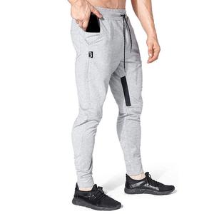 Chándales de hombre con logotipo personalizado, pantalones de chándal, ropa deportiva holgada transpirable de algodón y poliéster para entrenamiento de gimnasio, ropa de calle sólida para primavera - Product Image 3