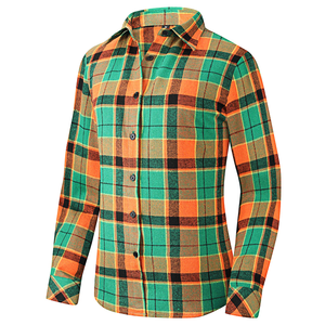 เสื้อเชิ้ตผ้าสักหลาดสำหรับผู้ชายเสื้อผ้าผสมโพลีเอสเตอร์ออกแบบโลโก้ได้ตามต้องการ - Product Image 5