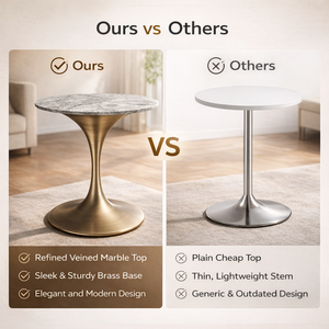 Mesa de Bar Redonda Moderna con Tapa Negra y Base de Acero Inoxidable Tipo Tulipán para Hotel, Cafetería, Bistro, Restaurante, Muebles Comerciales - Product Image 6