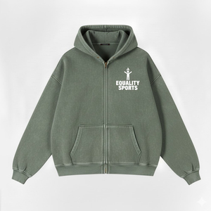Sudadera con Capucha y Cremallera con Logotipo Personalizado Extra Grande de Moda, Sudadera de Alta Calidad GSM para Invierno, Tejido Apilable y Cómodo para Unisex - Product Image 5