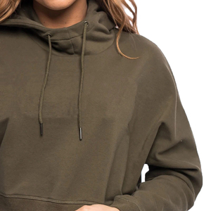 Top corto de alta calidad para mujer, sudaderas con capucha al mejor precio, buen material, diseño profesional, tasa ajustable, sudaderas con capucha para mujer - Product Image 6