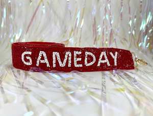 Correa de monedero con cuentas para Gameday, correa de monedero de fútbol para el día del juego, correa de bolso para bolso transparente, correa de monedero, correa de bolso cruzado con cuentas - Product Image 3