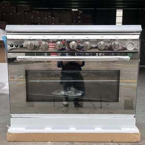 Four à gaz GPL de qualité supérieure, cuisinière à gaz autonome, 4 brûleurs à gaz + 2 électriques, 90 cm, corps en acier inoxydable, efficace 2500 W - Product Image 6