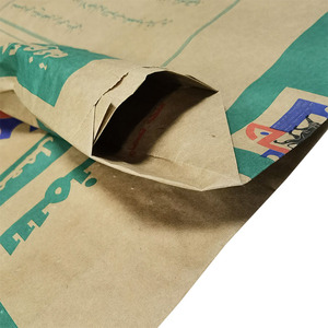 25kg et 50kg Kraft Paper Block Bottom Valve Ciment Sac pour usage industriel pour stockage de produits chimiques - Product Image 2