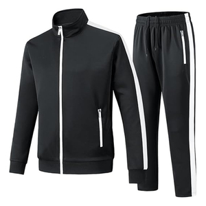 2024 Blank Men Sweatsuit Jogger Set Jogging Suit Custom Logo Zipper Tracksuit for Men Customized Private Label Track Sweat Suit - Product Image 2