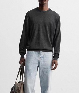 Pull en tricot à logo personnalisable pour hommes pour l'automne et l'hiver Nouveau produit ODM de couleur unie avec technologie de broderie - Product Image 3