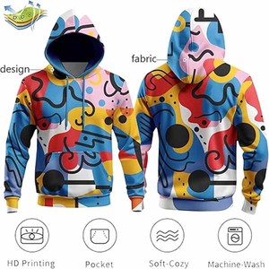 Sublimación de alta calidad Sudadera con capucha deportiva de gran tamaño para hombre/Sudaderas con capucha de sublimación para hombre hechas por Dress Sports - Product Image 6