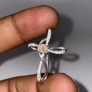 จี้เพชรโอปอลเอธิโอเปียนเงินแท้925ทำด้วยมือสำหรับผู้หญิงโอปอลไฟหลายรูปแบบรูปแบบรูปแบบตัวเลขวินเทจของเด็ก - Product Image 1