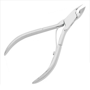 Caja de pinzas para uñas de cutículas de acero inoxidable de alta calidad profesional, envío rápido, 4 ", hecho en Pakistán - Product Image 5