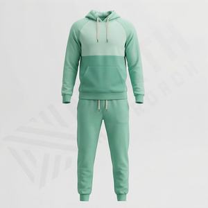 Ensemble de survêtement d'entraînement pour homme d'hiver, sweat à capuche à fermeture éclair à manches longues, ensemble de course, tissu respirant, logo personnalisé, polaire technique, couleur personnalisée - Product Image 1