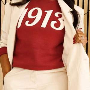 Crimson 1913 DST Chenille Crewneck Sweatshirt Premium <b>Fleece</b> Sorority Apparel Greek Delta Classic Heritage Top - Product Image 3