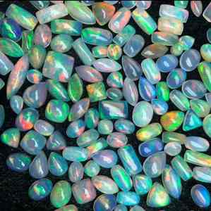 Hermoso Multi Fire Ethiopian Opal Mix Cabochon Lote al por mayor Excelente calidad Color Mejor para la fabricación de joyas Piedras preciosas sueltas - Product Image 3