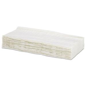 Boardwalk Eco-Friendly 4-Ply 9.75 In. X 16,75 pouces Lingettes Scrim blanches, distributeur, paquet de 150, 6 cartons/carton - Product Image 2