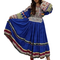 Vêtements traditionnels afghans pashtun pour mariage et fête, tenue extérieure culturelle respirante en dentelle et mousseline, manches évasées, couleur unie, broderie