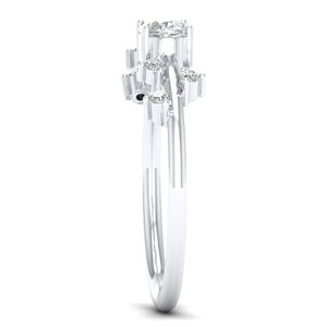 Reyes 925คุณภาพสูงแหวนเพชรโมอิสเงินแท้สำหรับผู้หญิงขายส่งของขวัญครบรอบการออกแบบพิเศษเครื่องประดับชั้นดี - Product Image 3