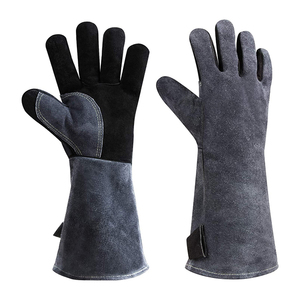 Gants de soudage en cuir de vachette de qualité supérieure avec doublure en coton et cuir renforcé, résistants à la chaleur, imperméables, couleur personnalisée disponible - Product Image 2