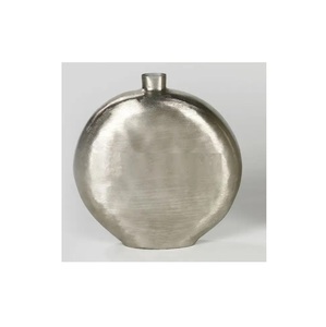 Custom Silver Finished Table Top aluminum Decoration Metal Flower <b>Vase</b> Wholesale Manufacturer Handmade Design Metal Flower <b>Vase</b> - Product Image 5