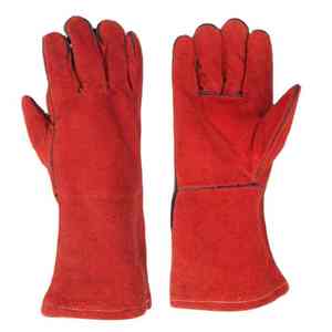 Gants de sécurité en cuir à manches longues personnalisés Gants d'hiver à longueur de poignet résistants à la chaleur - Product Image 1