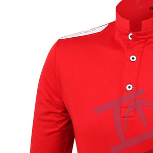 Camiseta de algodón y poliéster para hombre, camisa con estampado de sublimación de manga larga - Product Image 3