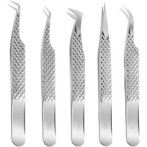 Pinzas de pestañas de acero inoxidable hechas a mano, herramienta de extensión de pestañas de Punta puntiaguda con logotipo de impresión de etiqueta privada personalizable - Product Image 5