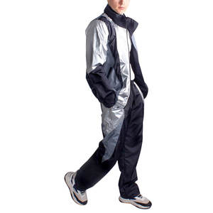 Survêtement coupe-vent pour adultes hommes veste et pantalon personnalisables ensemble léger durable et confortable pour une utilisation en extérieur - Product Image 3