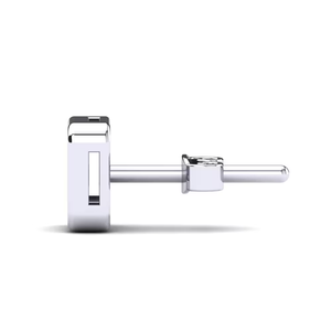 Shiny 925 Silver Round Cut Moissanite <b>Stud</b> <b>Earring</b> for Mens <b>Earring</b> A classic <b>stud</b> for men who like to keep it smart and minimal - Product Image 4