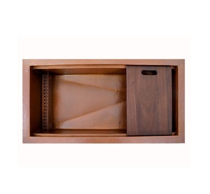 Nid d'abeille ferme barre de cuivre seau évier nouveau Double paroi à la main cuisine cuivre seau hôtels-fabricant direct fournisseur - Product Image 3