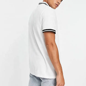 Camiseta con cuello de logotipo personalizado de calidad superior, camiseta Polo de Golf, camisetas Polo de nailon Spandex, camisetas Polo lisas para hombre - Product Image 6